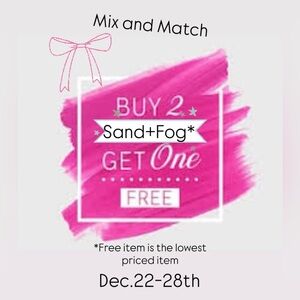 Sand + Fog SALE!